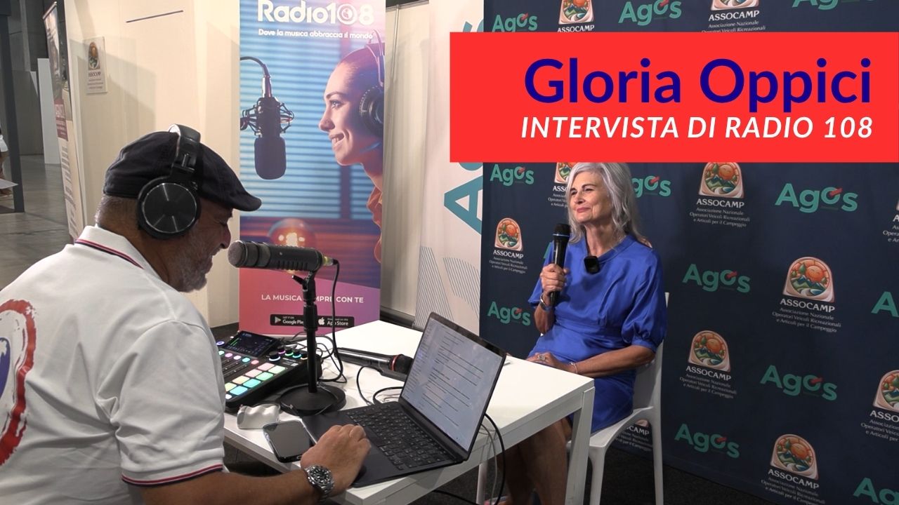 Gloria Oppici intervistata da Radio 108 al Salone del Camper 2026